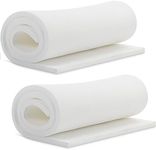 Frienda 2 Pcs Upholstery Foam 1/2" x 24" x 72" High Density Cushion Foam White Polyurethane Foam Craft Foam Padding for Seat Replacement DIY Projects Chairs Headboards Sofas Home