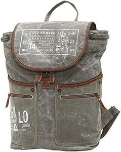 Myra Bag Old Howard Upcycled Canvas Backpack S-0829