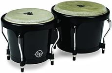 Latin Percussion LPA601F-BK LP Aspire Fiberglass Bongos - Black/Black