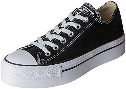 Converse Unisex Basketball Sneaker, Black/White, 5 Women/3 Men
