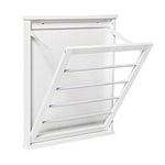 Honey-Can-Do DRY-04446 Single Wall Mount Drying Rack, White, 13.75 by 21.6-Inch