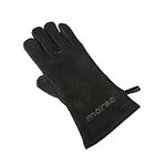 Morsø Fire and Grill Glove, Right Hand, Heat Resistant Leather, Scandinavian Lifestyle for Indoor and Outdoor Use, Black