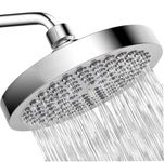 Marcoware ABS High Density Bathroom Rain Shower Head 6 Inches, Chrome, Polished Finish