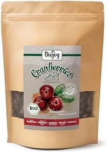Biojoy Arándanos rojos secos Ecológicos (500 g), endulzado con jugo de manzana