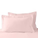 Pizuna Luxurios Cotton King Size Oxford Pillowcases 2 Pack Light Pink 50x90cm, 1000 Thread Count Long Staple Combed Cotton Thick Pillow Cover, Soft Sateen King Pillow Cases (Cooling Pillowcase)