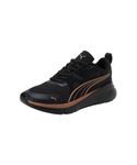 Puma Womens Turboglide WNS Black-Gold-Smokey Gray Running Shoe - 7 UK (31113201)
