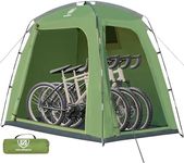 EVER ADVANCED Bike Storage Tent, Portable Bike Shed for 3 Bikes, Storage Sheds with PU4000 mm Water-Resistant for Bicycles, Motorcycles, Lawn Mower, Garden Tools, Lightweight Bike Tent, 6.6'x4'x5.4'