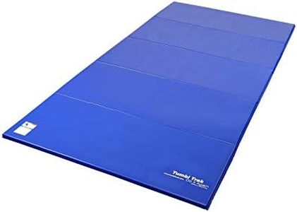 Tumbl Trak Gymnastics Folding Tumbling Panel Mat, 5ft x 10ft x 2in, Royal Blue