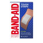 Band-Aid Brand Adhesive Bandages, Tough-Strips, Extra Large (1.75 X 4 Inches), 10 Count (Pack of 2) by Band-Aid