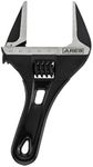 ARES 70303-53mm Stubby Adjustable Wrench - Stubby, Ultra Thin Design for Quick Access to Tight Spaces - Mouth is 30 Percent Deeper than Normal