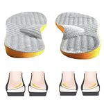 Goofort Women Men Posture Correcting Orthotic Insoles 4 in 1 Gel Insoles Flat feet Arch Support Orthopedic overpronation Supination Plantar Fasciitis Metatarsalgia X/O Valgus Varus Shoe Inserts