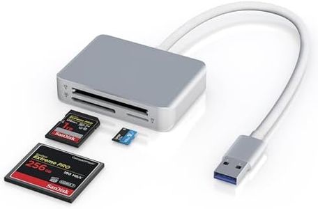 USB 3.0 SD/CF/TF Card Reader 3 in 1 Multi Memory Card Reader USB3.0 SD SDXC SDHC Micro SD Compact Flash Memory Card Adapter Camera Viewer, Plug and Play, 5Gbps, for Mac OS, Windows, PC, Laptop