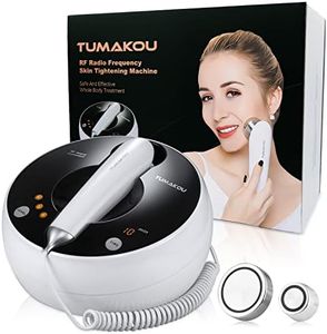 Radio Frequency Skin Tightening Machine - TUMAKOU Home Use RF Facial Device for Skin Tightening & Rejuvenation | Wrinkle Removal | Anti Aging - Professional Salon Skin Care Body Facial Massager