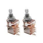 Musiclily Metric 18mm Split Shaft B500k Pots Push Pull Guitar Potentiometers (2 Pieces)