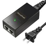 PLUSPOE 24volt Passive PoE Injector 24W Power Over Ethernet for 24v PoE Devices Compatible with Ubiquiti POE-25-5W, POE-24-12W and POE-24-24W