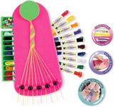 AGOGOLIFE Bracelet Maker, | 20 Pre-Cut Threads - Makes Up to 8 Bracelets | Craft Kit, Kids Jewelry-Making Kit, Gifts for Girls 8-12