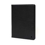 Porter Riley - Leather Case for iPad 10.2" 9th, 8th Gen and 7th Gen. Premium Genuine Leather Stand/Cover/Flip Case (Pure Black)