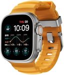 NOMAD Apple Watch Sport Band Rocky Point Sol Yellow - 45/49mm Apple Watch Band with Natural Titanium Hardware, Adventurous Rugged Apple Watch Band for Men and Women - Apple Watch Ultra Band