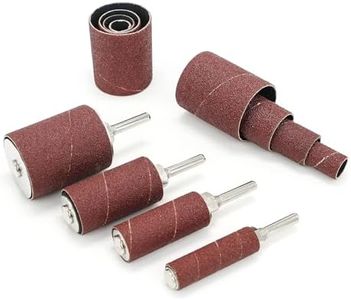 scottchen PRO 2”Long Sanding Drums and Sleeves Set with 1/4”Shank for Drill or Drill Press, Sanding Drum Kit for Sanding Smoothing Shaping Polishing Fiberglass Wood Metals, 60,80,120 Grit-16pack