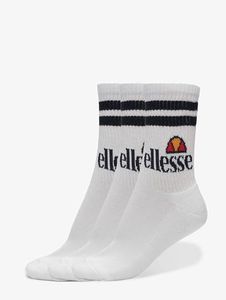 Ellesse Pullo Socks, White, Size 9-11.5 (Pack of 3)