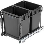 Pull Out Trash Can Under Cabinet Kitchen Dual Trash Bins 28 Quart Pullout Trashcan Under Kitchen Sink