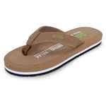 DOCTOR EXTRA SOFT Slipper for Men's || Diabetic & Comfortable || Skid Resistant || Lightweight || Comfortable Footbed || Memory Foam Bounce Back Technology || Flip-Flop & Sliders D-32-Camel-13 UK