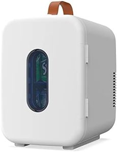 YOPOWER Portable Bar Fridge for Home, 10 Liter Compact Cooler and Warmer Personal Mini Refrigerator, White