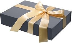 Gift Box 11.5 x 8.2 x 2.3 In Gift Boxes for Presents Magnetic Closure, Gift Boxes with Lids for Presents Birthday Luxury Jewelry T-shirts Gloves Scarves Books Clothes Gift Wrap - Gentleman Blue