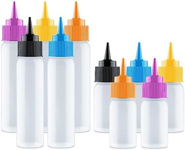 Bottiglie Da Decorazione,10 Bottiglie Applicatori Easy Squeeze,2 X 5 ciascuna (1 e 2 Once),Accessiorio per Decorare Biscotti, Formine per biscotti, Accessori per Biscotti e Glassa Reale a Sorpresa