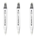 Liquidraw Colourless Blender Marker Set of 3, Dual Tip Marker, Colourless Blender Pen Alcohol Colorless Blending Graphic Marker For Art, Illustration, Animation, Portrait, Sketching, Drawing, Design