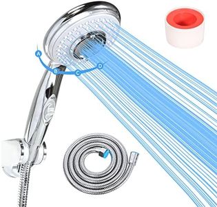 sisiten RV Shower Head with Hose and on off switch - High pressure shower head replacement for Bath room、RV、Motor home、Boat、Travel Trailer and Camper - with Stainless Steel 60'' Hose and bracket