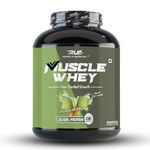 Ripped Up Nutrition Muscle Whey (Primary Source Whey Concentrate With 24g Protein, 0 Sugar, Low Carbs) (1.8kg (4 lbs), Pistachio Ice Cream)