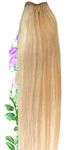 Forever Young UK Premium Weft Human Hair Extension Full Head Weft Honey & Light Blonde Mix 27/613# (16")