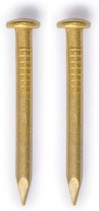 Hardware Philosophy Pure Brass Nails, 0.8 Inch, Bag of 100 - Architectural, Interior Design, Doors, Furniture Cabinet Customization Hardware (Pack of 2)