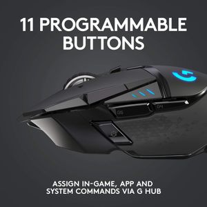 Logitech G502 LIGHTSPEED Wireless Gaming Mouse – HERO 25K, 11 Buttons, RGB