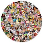 200Pcs Funny Meme Stickers, Classic Funny Stickers for Adults, Fashion Decals Graffiti Colorful Waterproof Vinyl Stickers for Laptop Skateboard