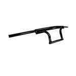 Dhe Best HB24 Bike Handle Bar Dual Triple Curved Stylish Handlebar Pipe/Rod Black for RE Thunderbird 350 Model 1