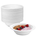 [12 oz. - 125 Pack] 100% Compostable Heavy-Duty Soup Bowls Eco-Friendly Disposable Sugarcane Paper Bowls