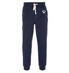 True Religion Men's Classic Logo Jogger Sweatpants, True Navy, L UK