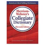 Merriam-Webster 11th Edition Collegiate Dictionary Printed/Electronic Book, red,"2.1"" x 7.3"" x 9.9"""