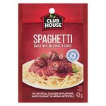 Club House, Dry Sauce/Seasoning/Marinade Mix, Spaghetti, 43g, Case Pack 12 Count