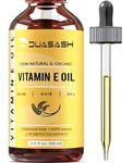 Duasash Vitamin E Oil for Skin & Face Naturally Sourced Plant-Based Organic 100% Pure Vitamin E Oil for Hair d-Alpha-tocopherol Body Oil for Women & Men, Moisturizes Skin, Hair, Nails 60ml