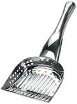 RSVP International Endurance Collection Stainless Steel Kitty Litter Scoop, 4.75x2.5x11.25