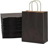 Black Gift Bags - 8x4x10 Inch 50 Pa