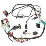 1 Set Wiring Harness Set, Asudaro Ignition Coil Kit Solenoid Harness 50 70 90 110CC Wiring Harness CDI Starter Quad Ignition Switch For Motorcycle, ATV, Dirt Bike