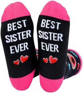 Kelool Sister Birthday Gifts,Sister Mothers Day Gift,Mothers Day Socks Gifts for Sisters,Funny Socks for Women Sisters Teen Girls,Christmas Stocking Stuffer for Women