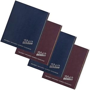 Left-Handed Logo College Ruled Spiral Notebook, 4 pack