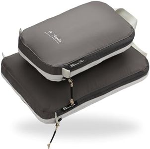 NORDKAMM® Profi-Packtaschen mit Kompression, Ultraleichtes Koffer-Organizer Set, Packing Cubes aus wasserdichtem Stoff, Packwürfel, Packing Cubes Compression