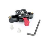 NICEYRIG Nato Lock Clamp with Quick Release Safety Rail 7cm for LED Video Light,Monitor, Microphones