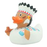 Lilalu 2064 Native American Chief Rubber Duck Bath Toy, Plastic